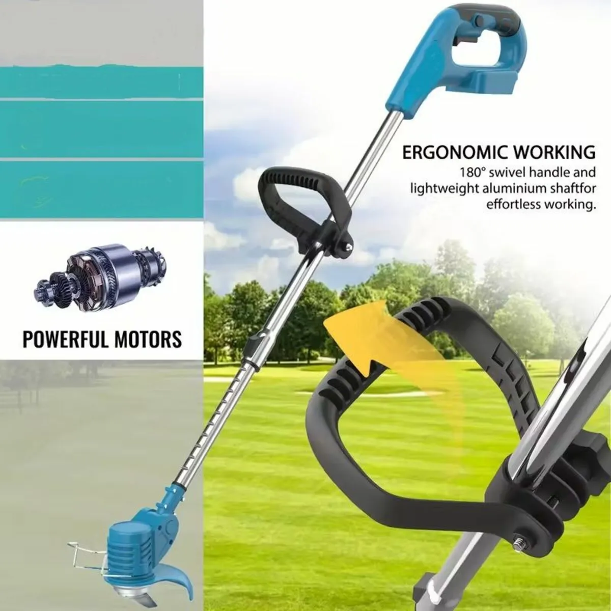 Grass Trimmer Electric Lawn Edger & Weed Cutter 18 - Image 2