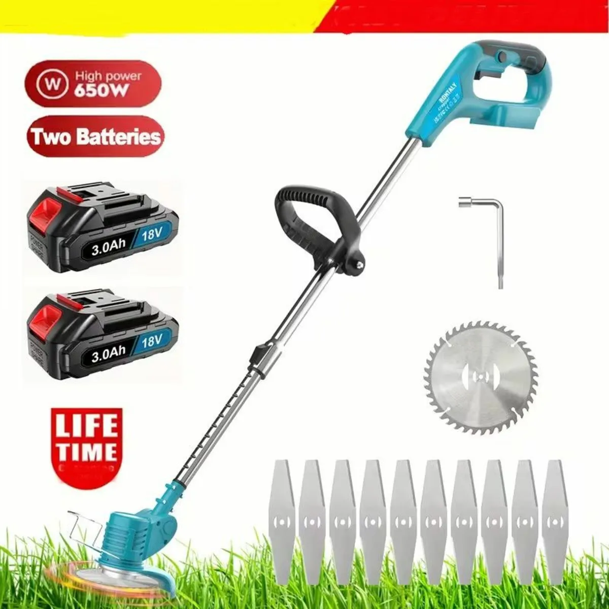 Grass Trimmer Electric Lawn Edger & Weed Cutter 18 - Image 1