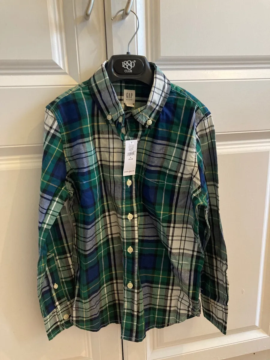 BNWT GAP Kids check cotton shirt - Image 1