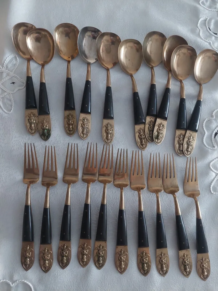 Bronze cutlery large dinner set - Image 4