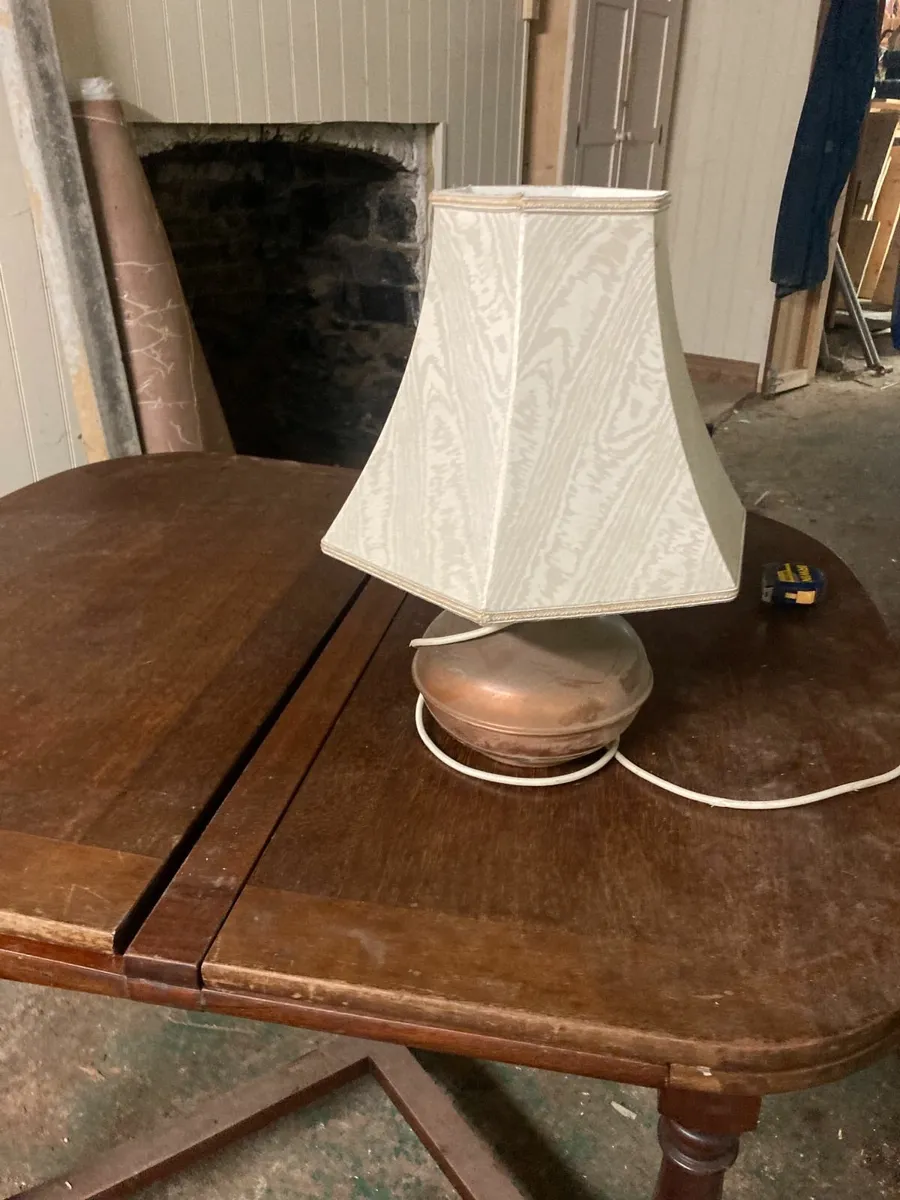 Vintage Table Lamp - Copper Base - Image 3