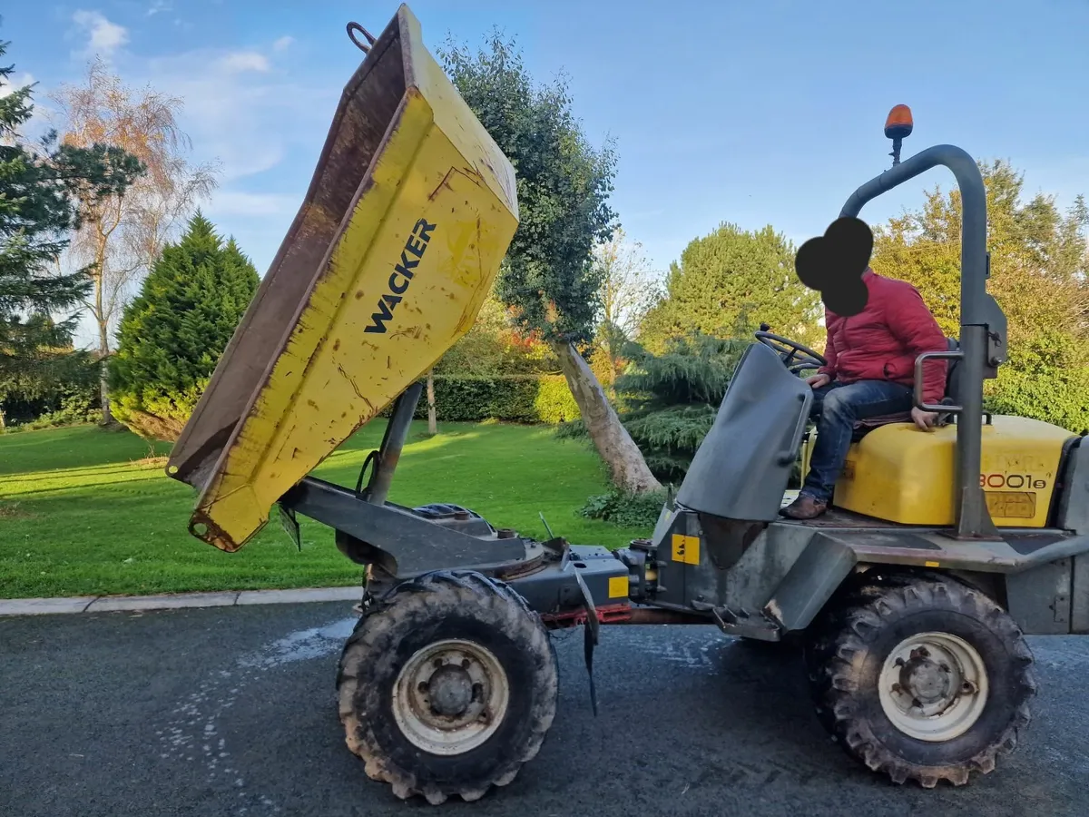 Wacker Neuson 3 ton swivel dumper low 400 hours - Image 2