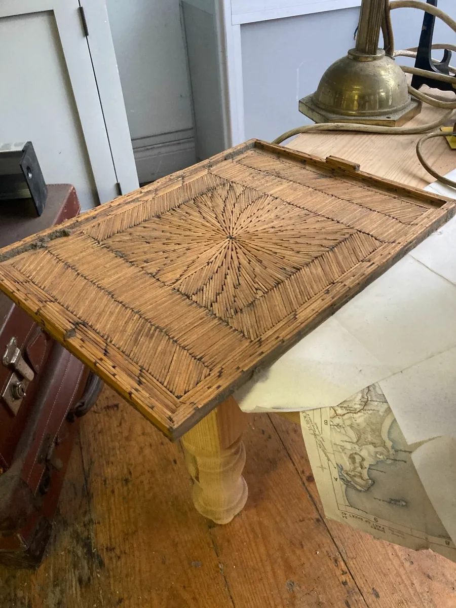 Vintage Prison Art - Tea Tray- Matchsticks - Image 3