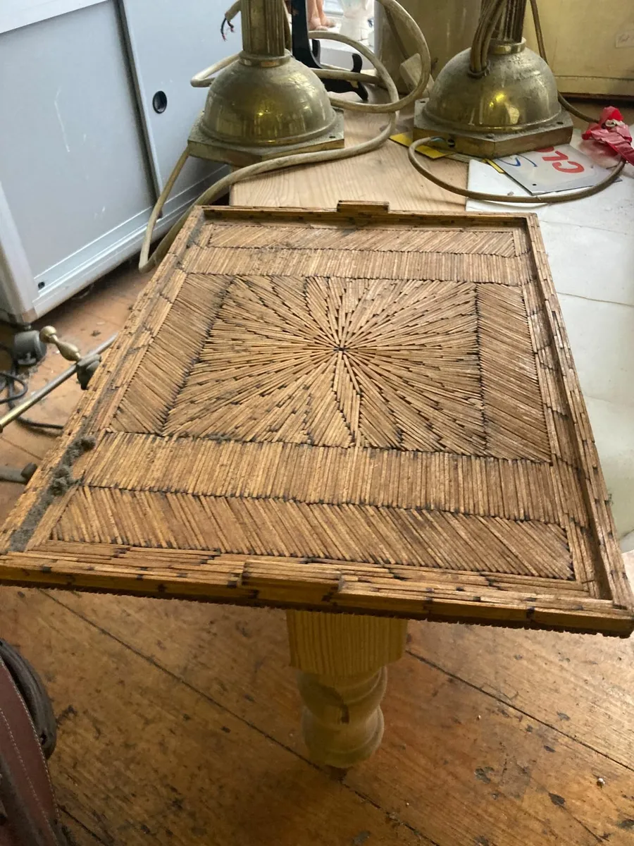 Vintage Prison Art - Tea Tray- Matchsticks - Image 4