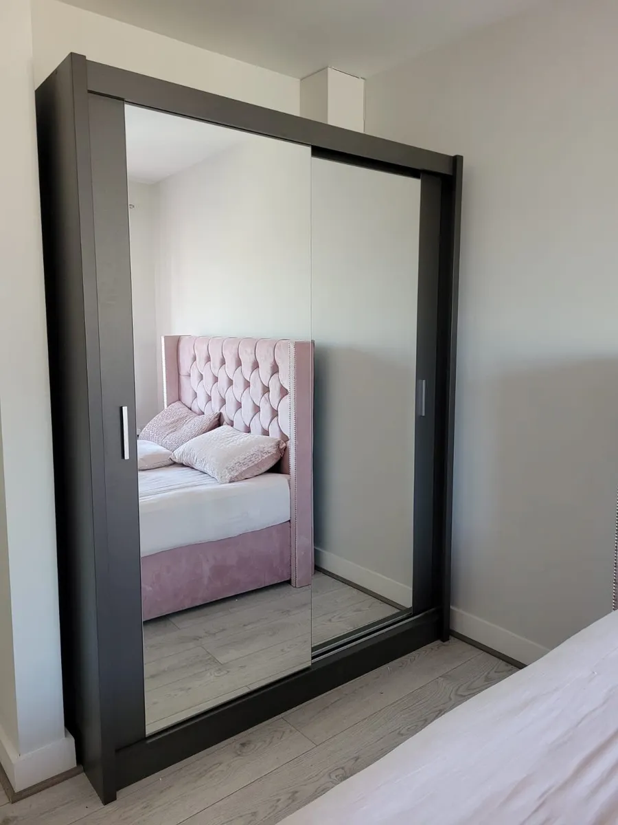 Wardrobe MAYA 150 2L Grey *FREE DELIVERY - Image 1