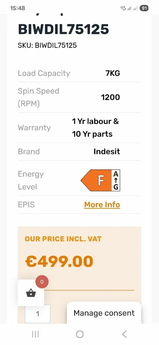 Washing /drying machine - Image 3