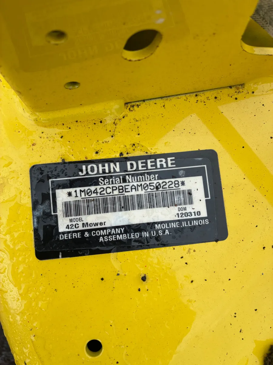 John Deere 42” mower deck - Image 2