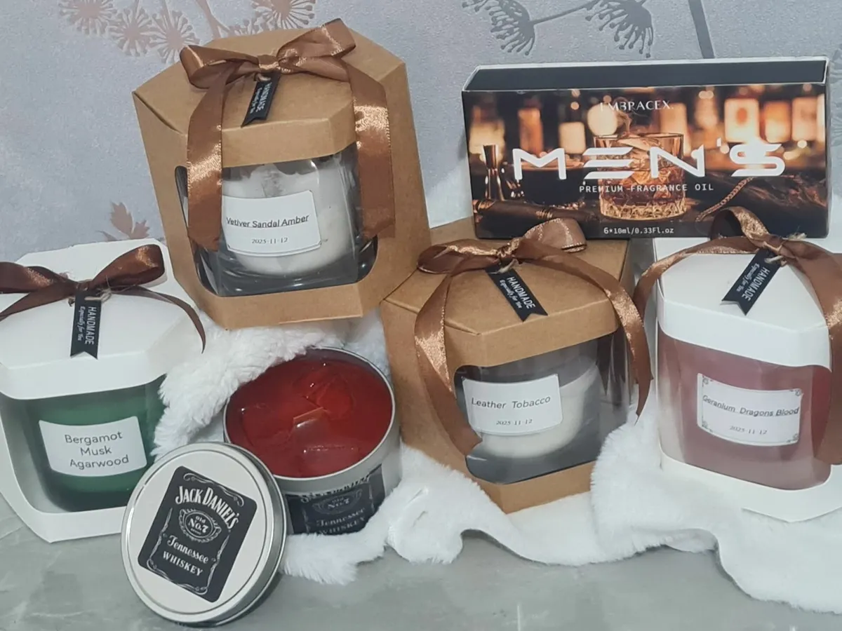 Hand made candles in glass jars - Image 1