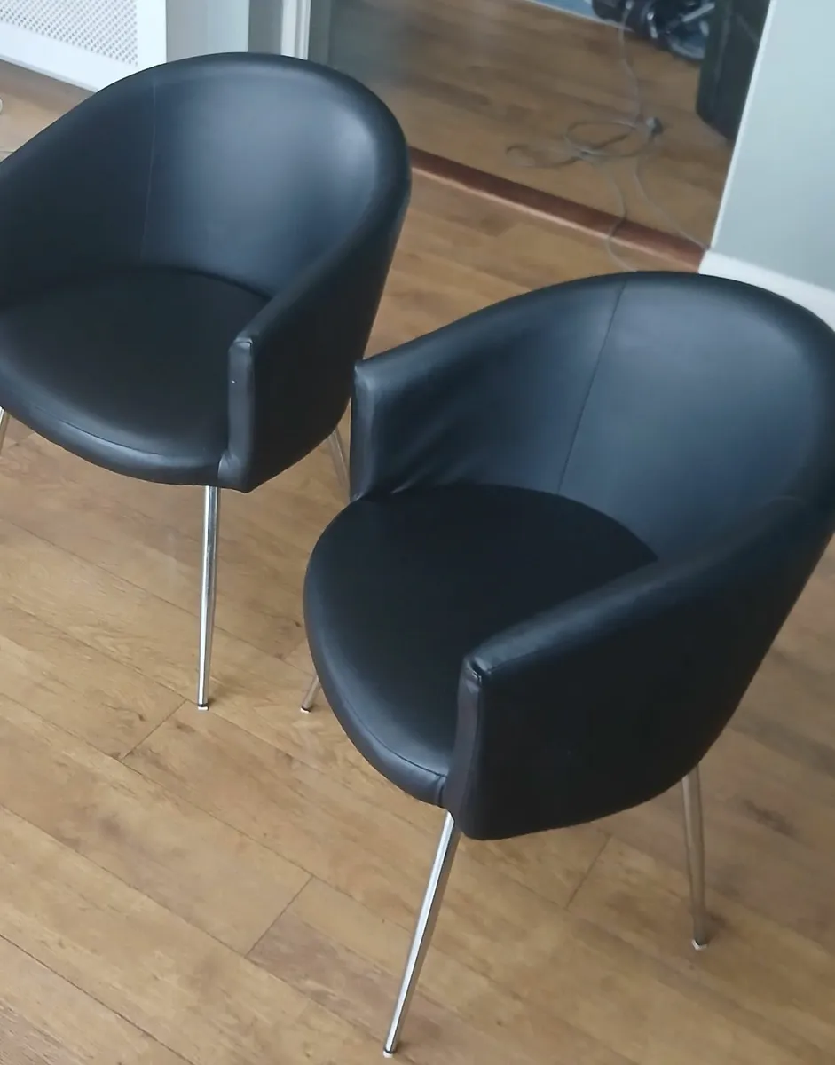 2 x Dining chairs armchairs occasional chairs - Image 4