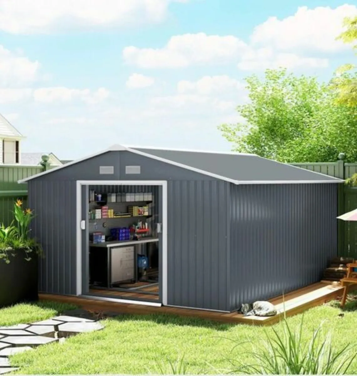 Metal Shed 13 x 11ft - Image 2