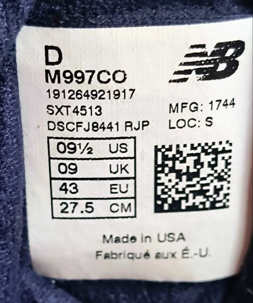 Originally New Balance in USA 997CO 9, 43 CM - Image 1