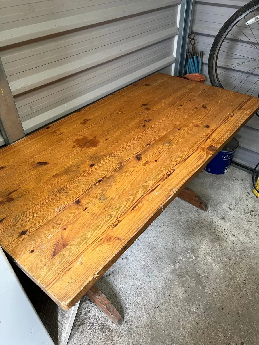 Solid Wooden Table - Image 2