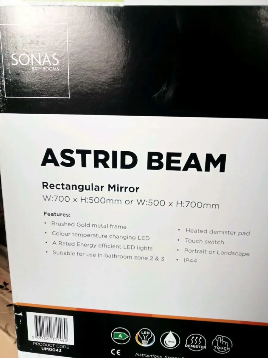 Bathroom led light changing mirror - Image 3
