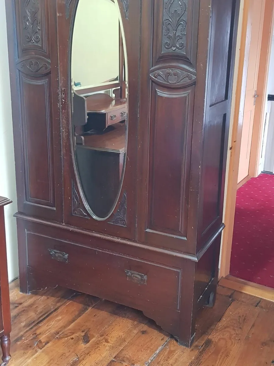 Vintage Solid Wood Armoire/Wardrobe. - Image 1