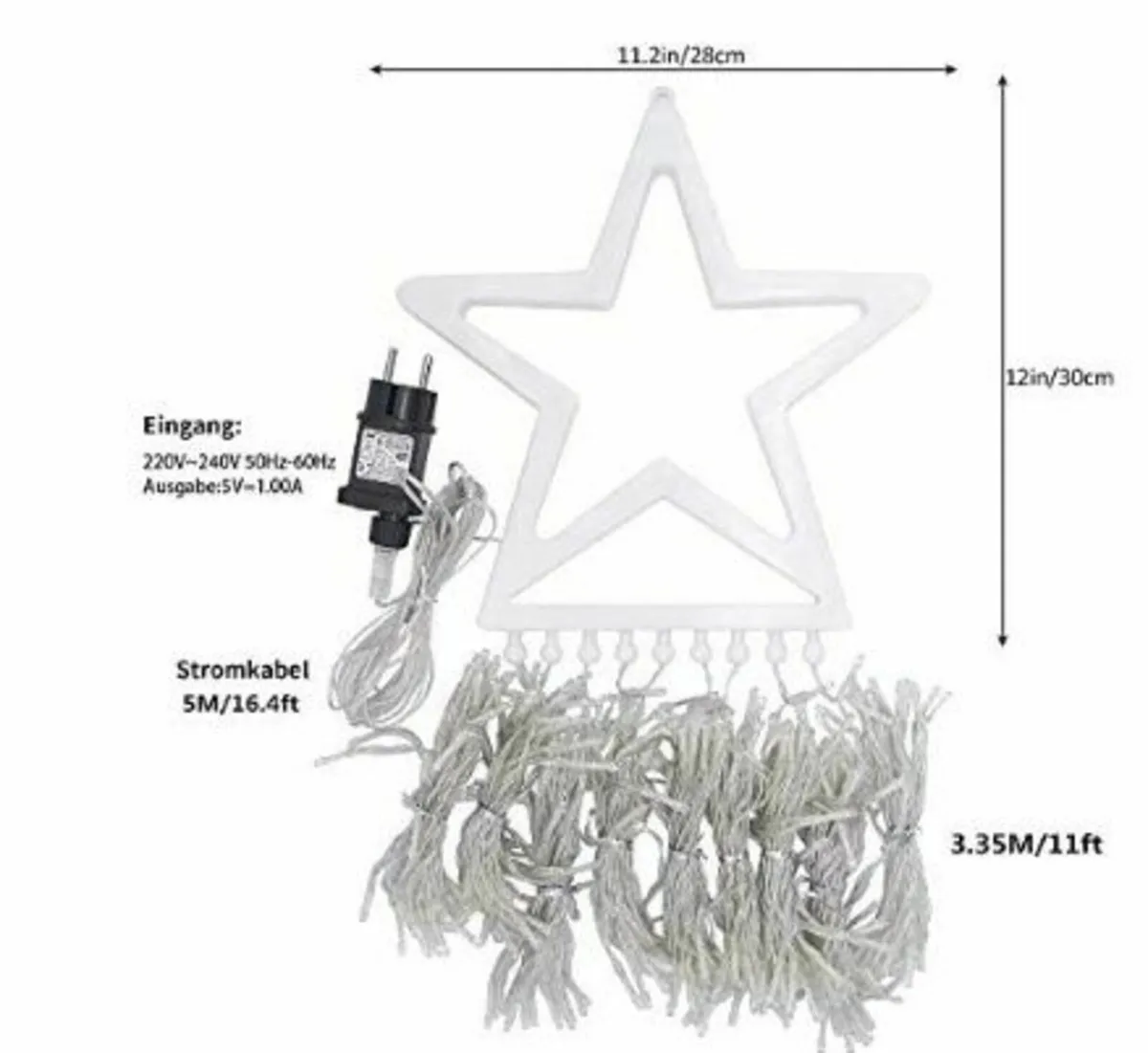 Christmas Tree 400 LED Curtain with 16 Strands - Image 3