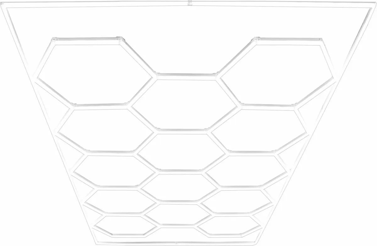 Hexagon LED Lamp 14 Lights & Frame ,Free Delivery - Image 2