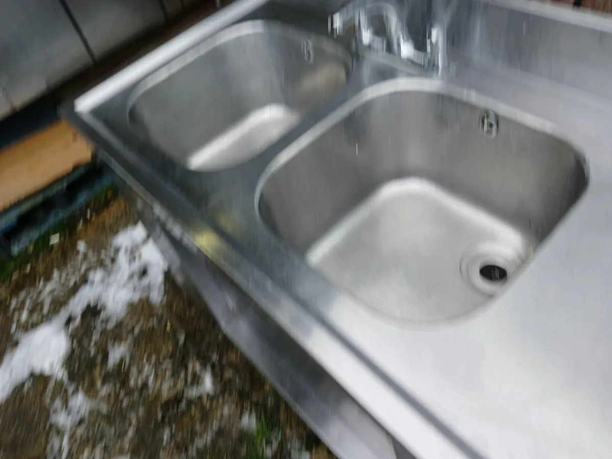 Stainless steel cabbinet /double sink unit .... - Image 2