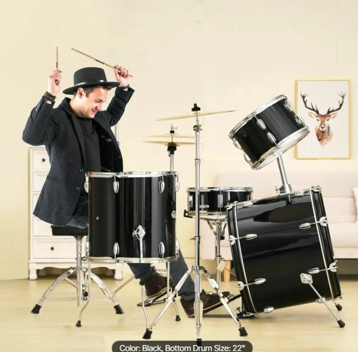 Adult Drum Set, 5-Piece - Image 2