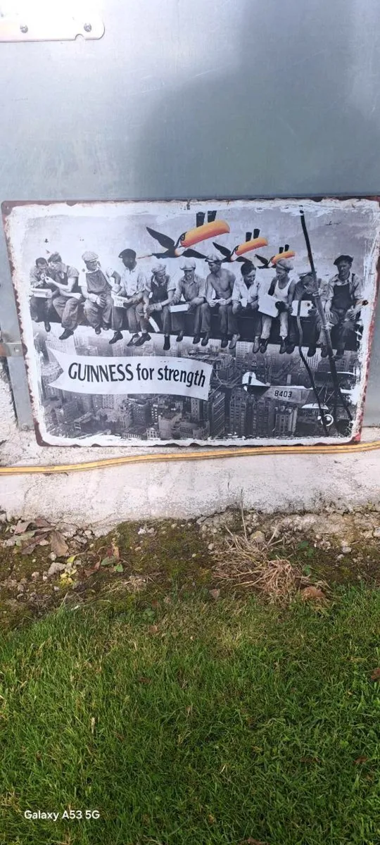Large  Guinness metal sign