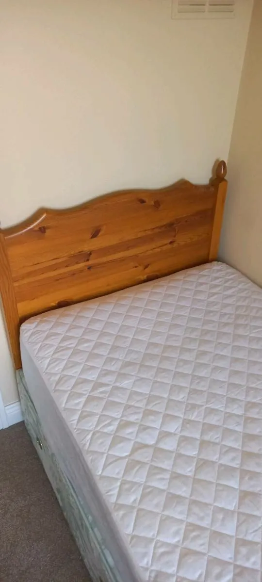 Single Divan Bed and Headboard - Image 4
