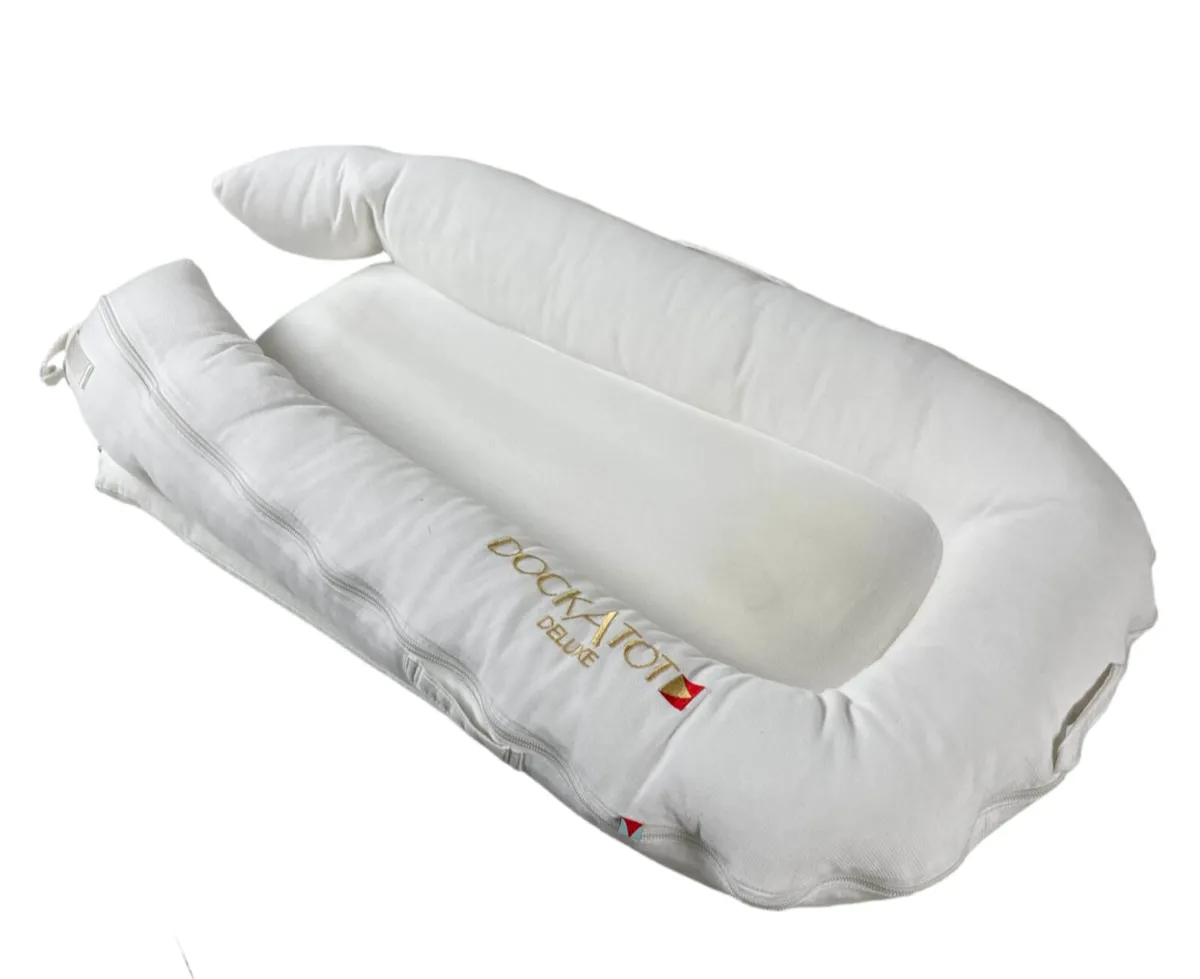 Dockatot Dock Delux Peestige white baby nest - Image 1