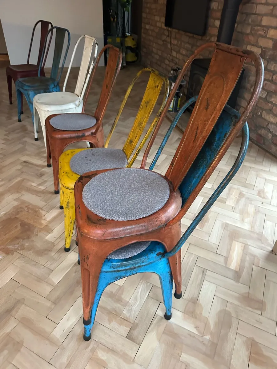 Vintage Style Dining Chairs - Image 4