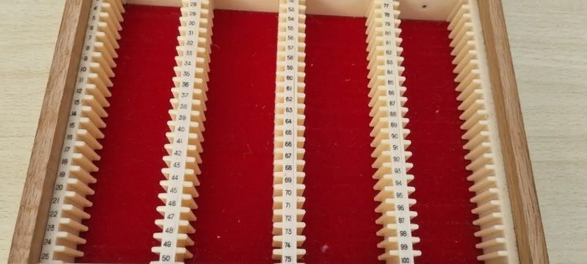 Vintage wooden slide storage box - Image 3