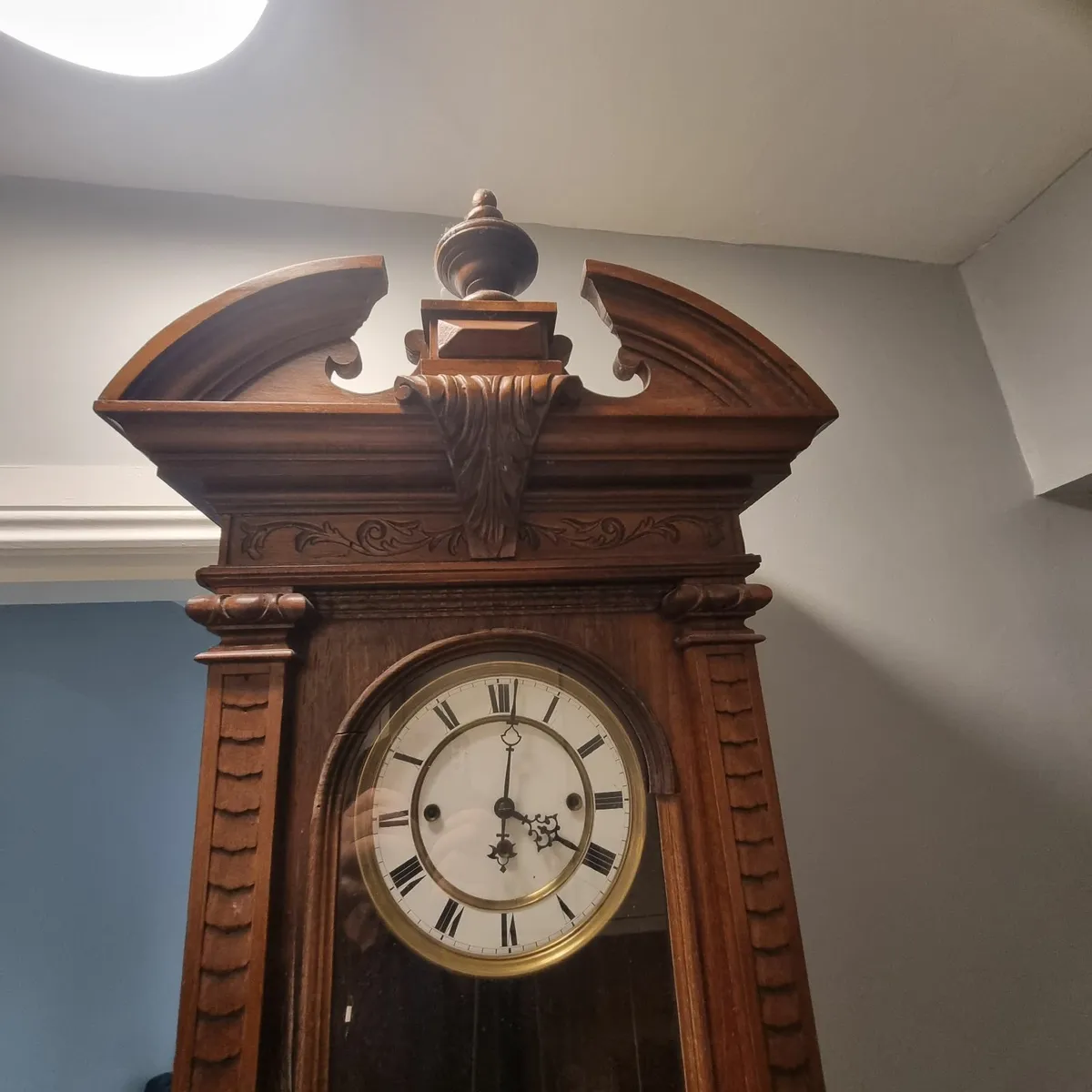 victorian treble weight vienna wall clock - Image 2