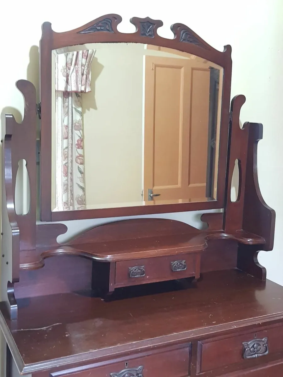 Vintage Dresser with Mirror - Image 2