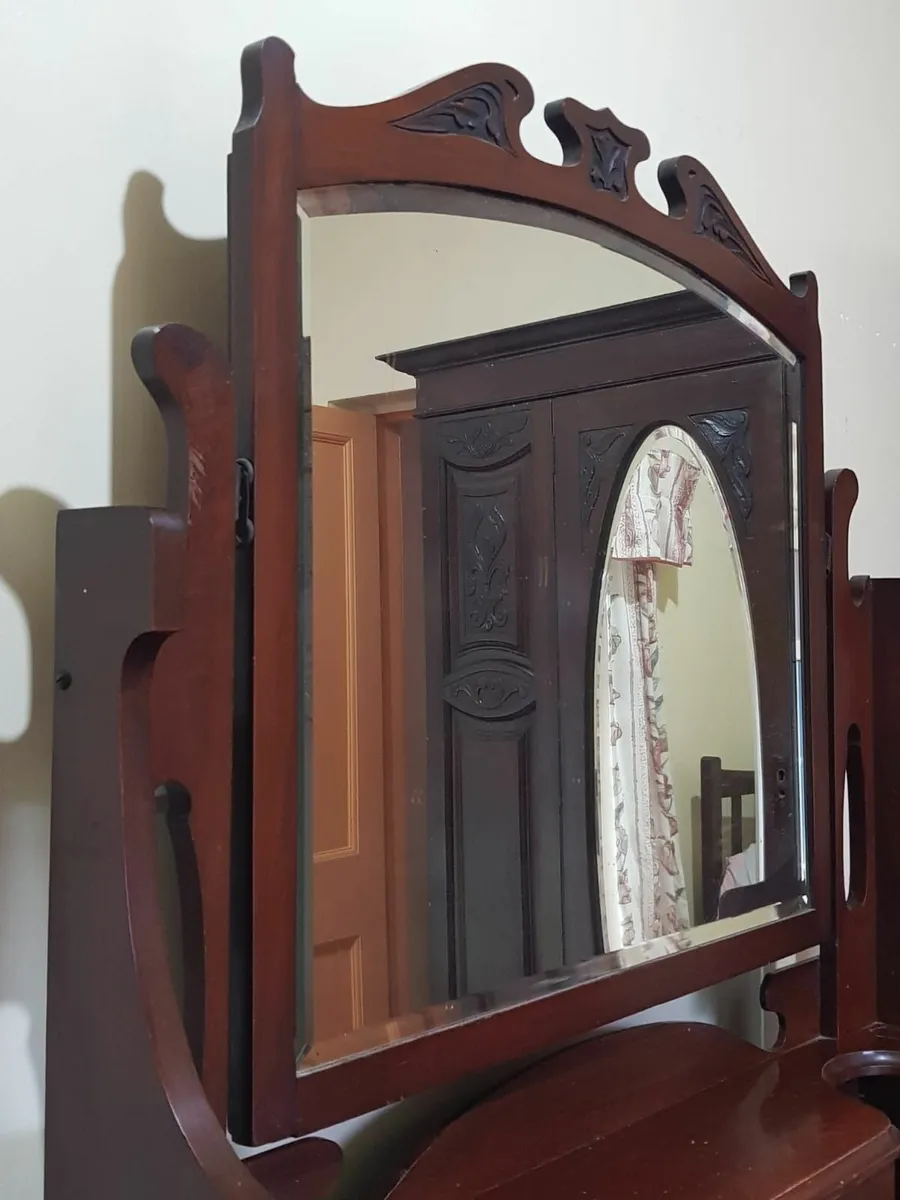 Vintage Dresser with Mirror - Image 3