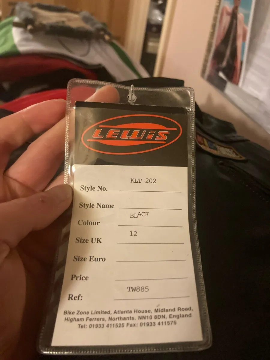 Children leather bikers trousers free postage - Image 3