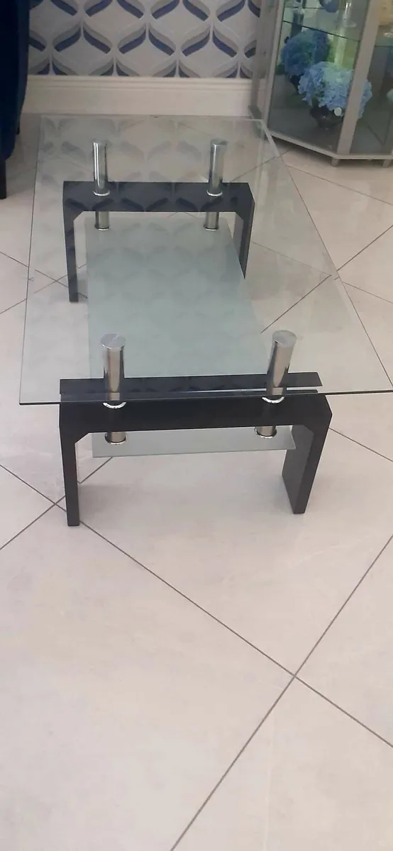 Glass Coffee Table (NO Scratches) - Image 1