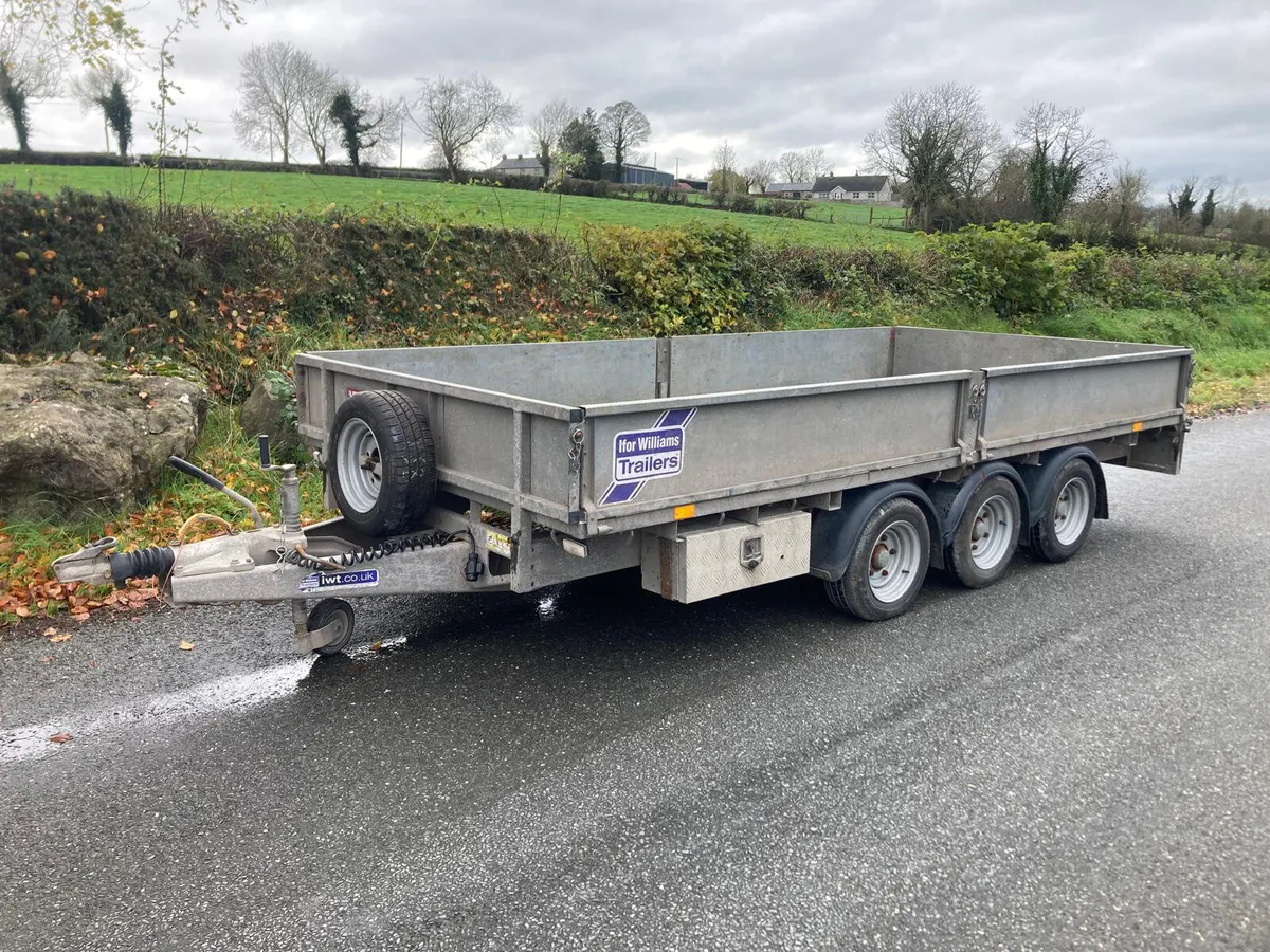 22 Ifor Williams LM146 14x6’6 Dropside Trailer - Image 1