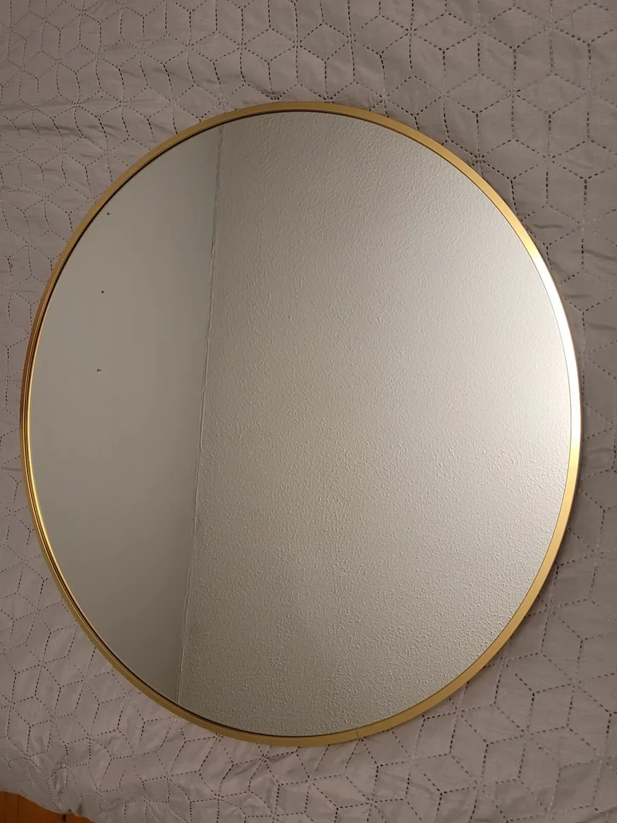 Stylish mirror in gold frame NEW