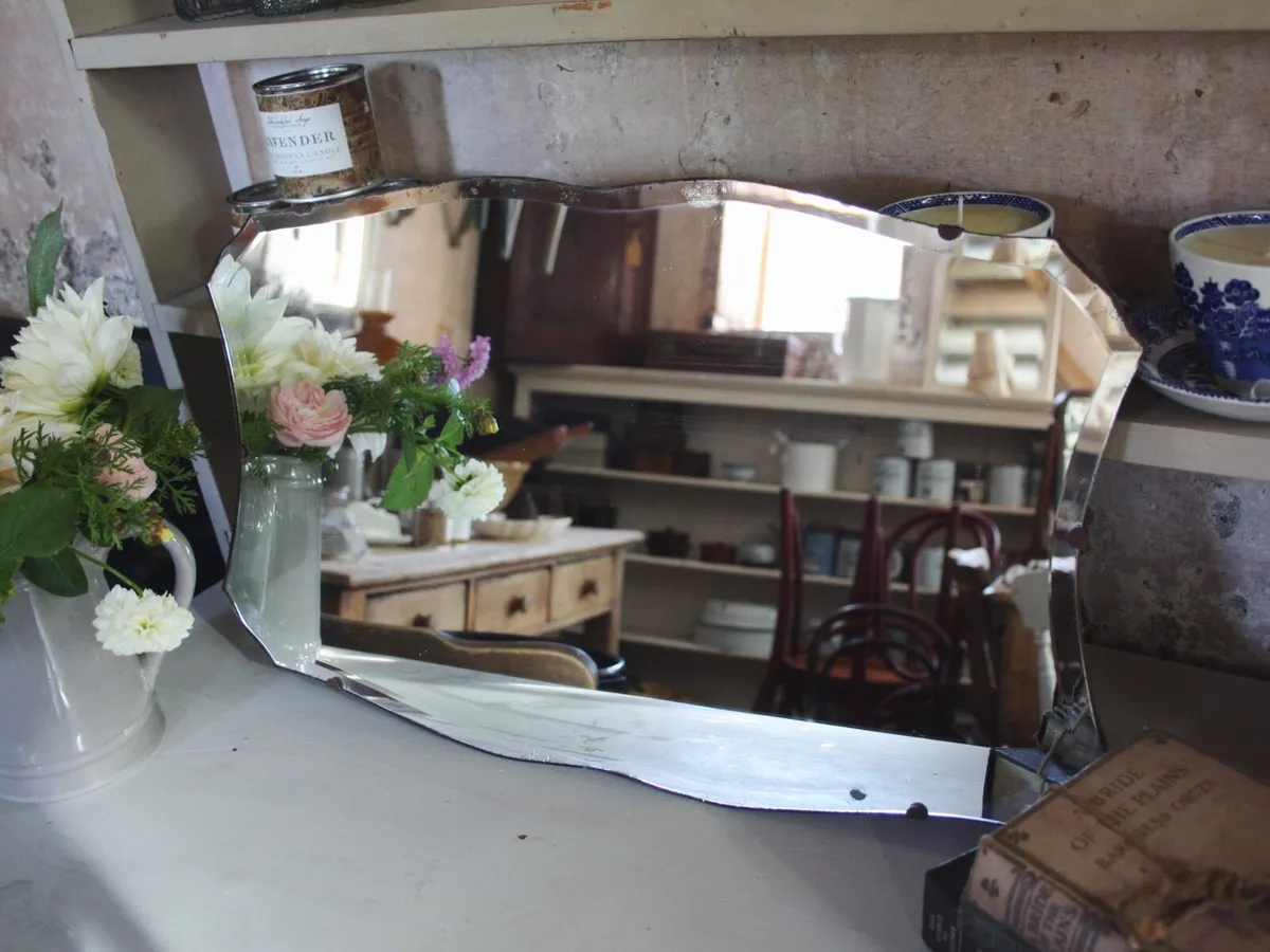 Antique Frameless Mirror - Image 3