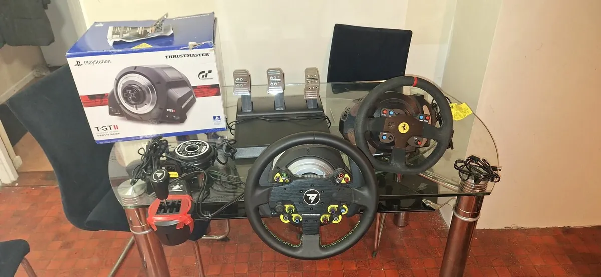 Thrustmaster sim racing setup 2x bases - Image 2