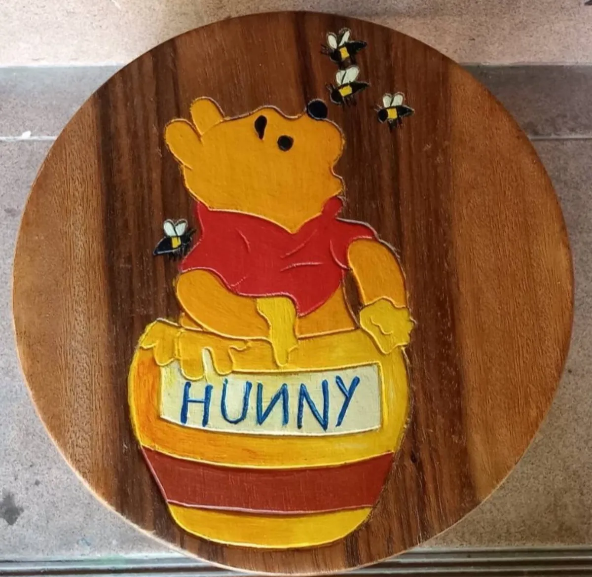 Children's stools in Solid Teak,  hand carved and - Image 4