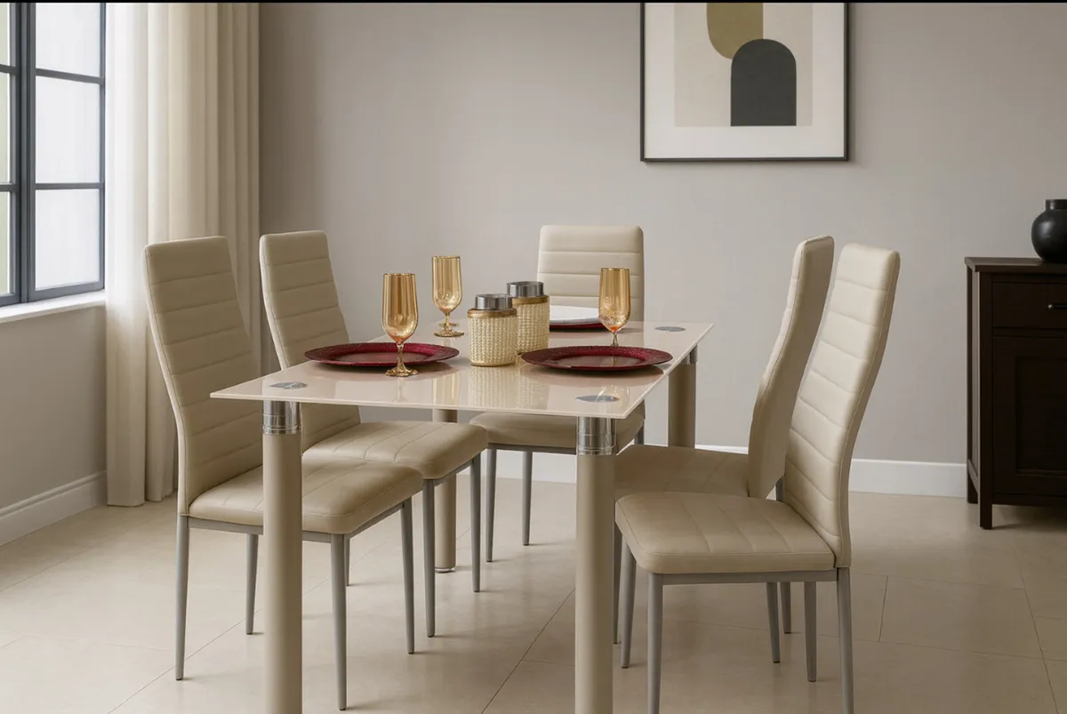 New Grey or Cream Dining sets - Image 1