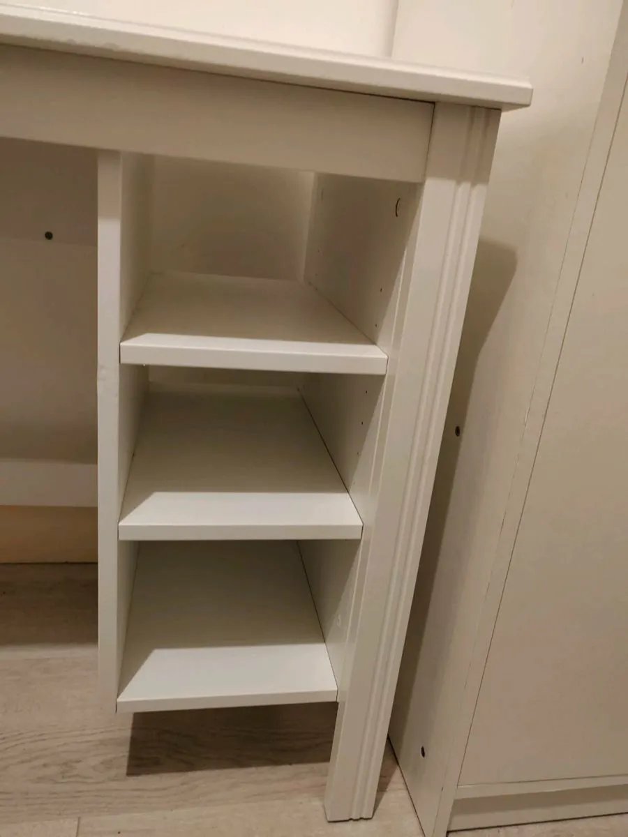 Brusali White Desk and Chair (IKEA) - Image 3