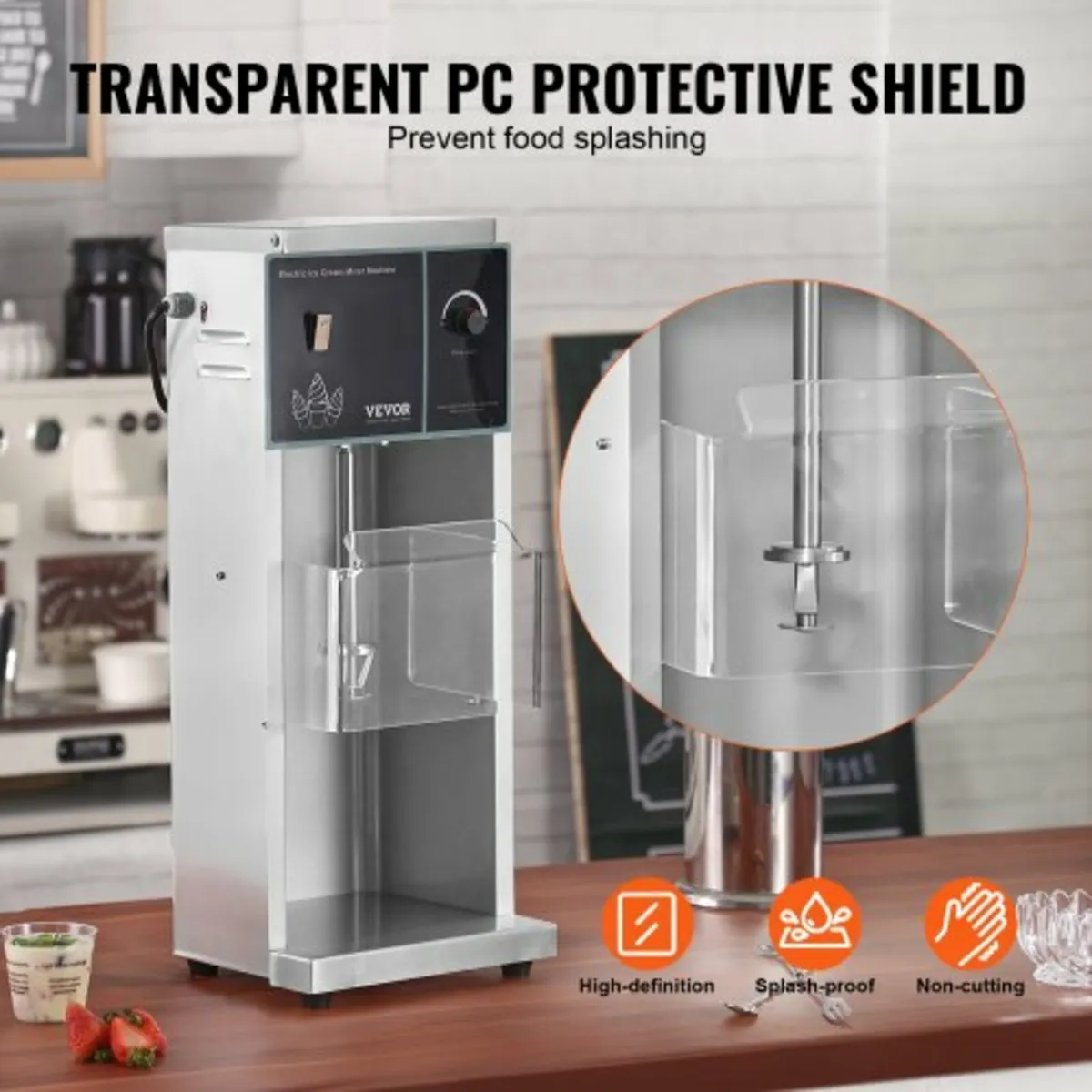 Ice Cream Blender, 400W High-Speed Ice Cream Maker - Image 4