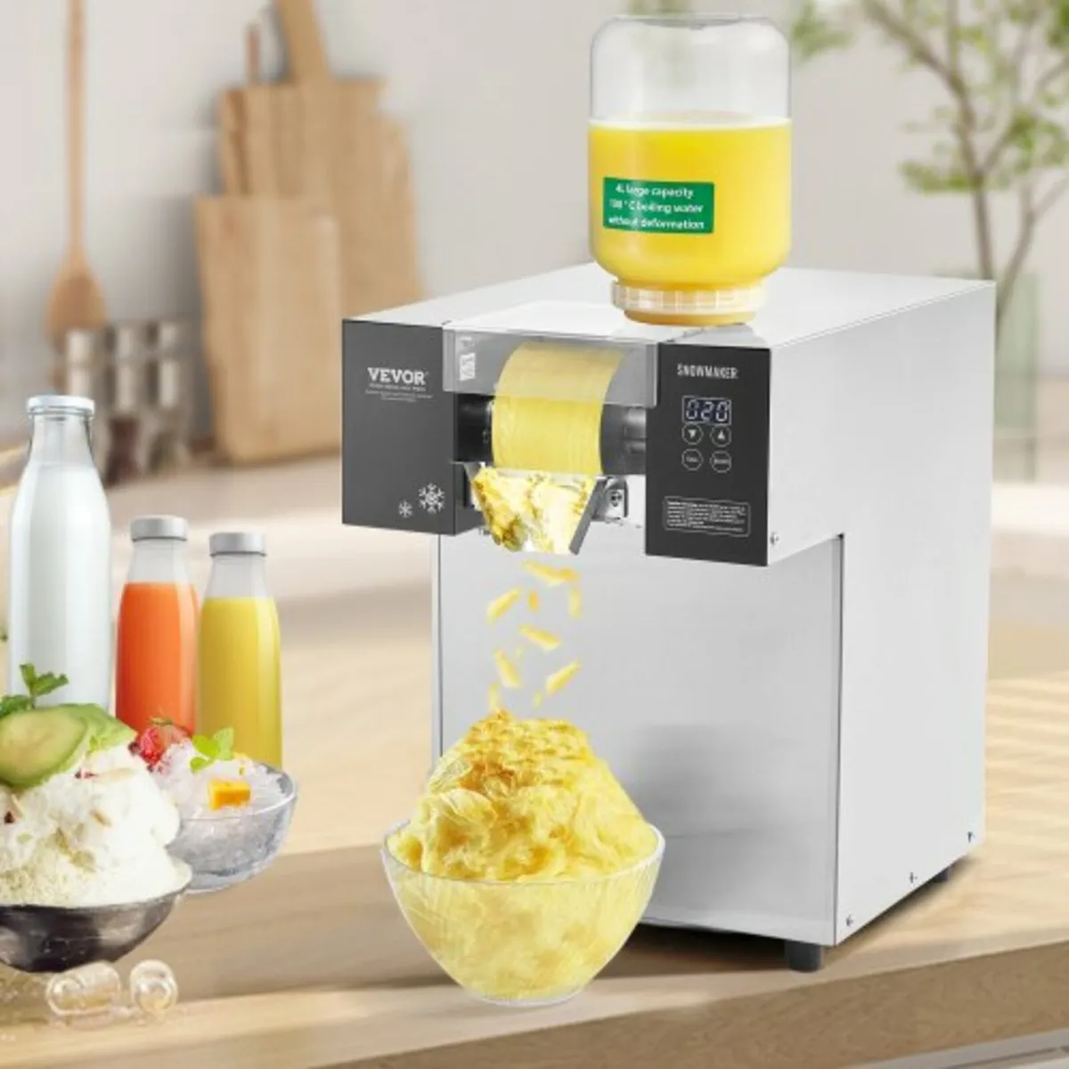 Commercial Snowflake Ice Machine, 385LBS/24H Snowf - Image 3