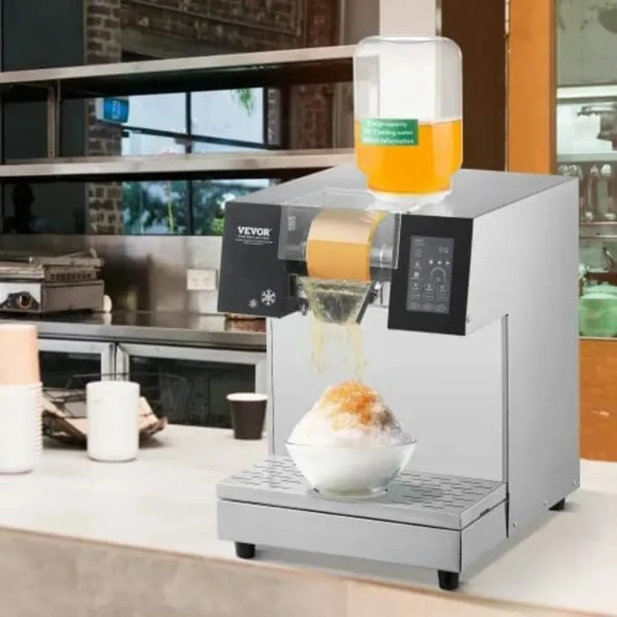 Commercial Snowflake Ice Machine, 529.1LBS/24H Sno - Image 2