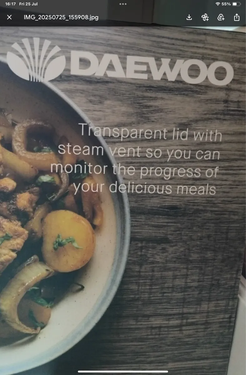 Daewoo 6:5 litre slow cooker.new - Image 2