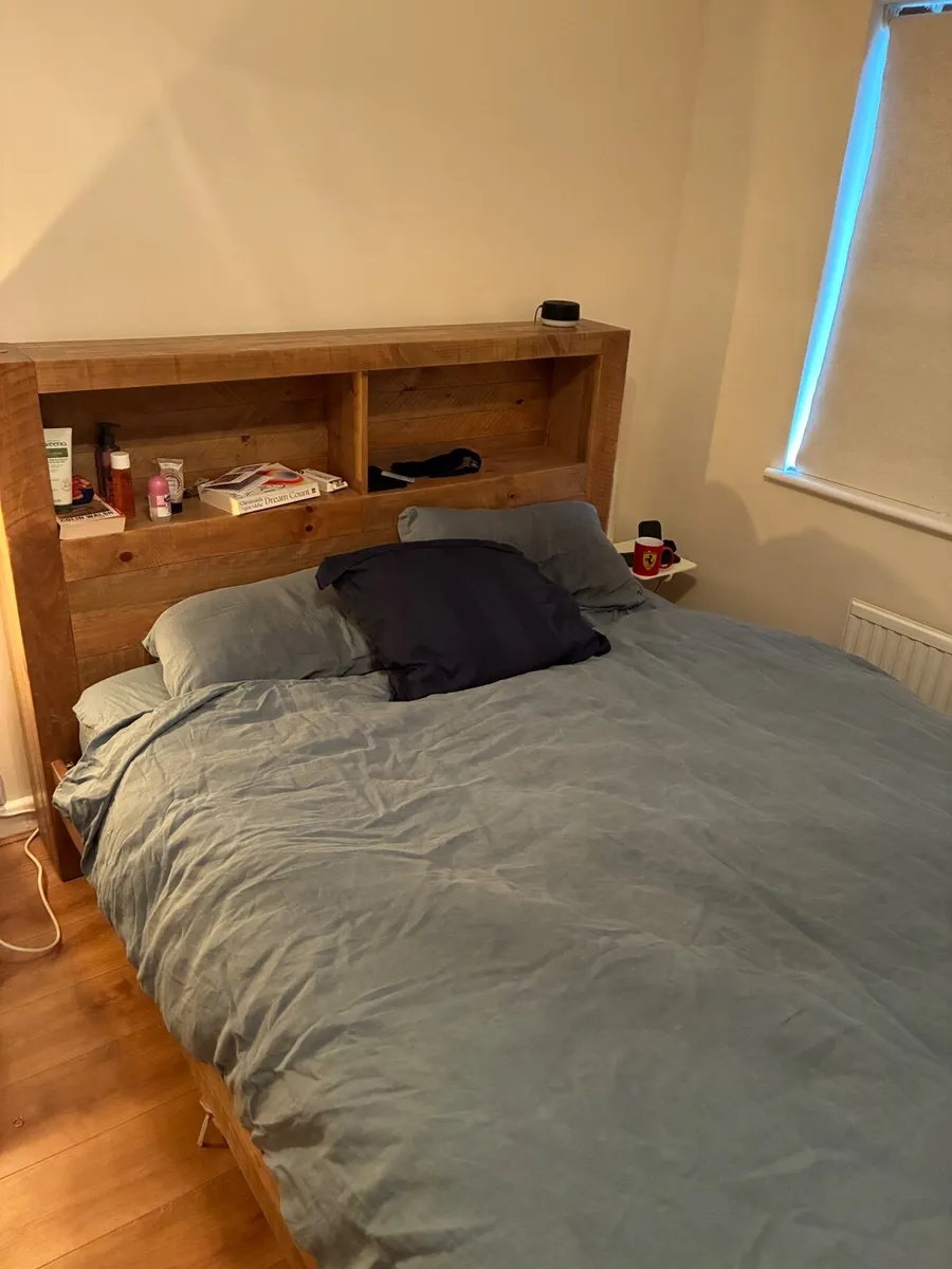 Coolmore Storage Headboard Bed Frame - Image 1