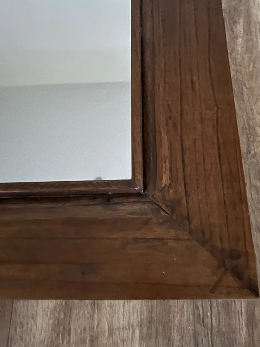 Ez Living Dark wooden  mirror - Image 3