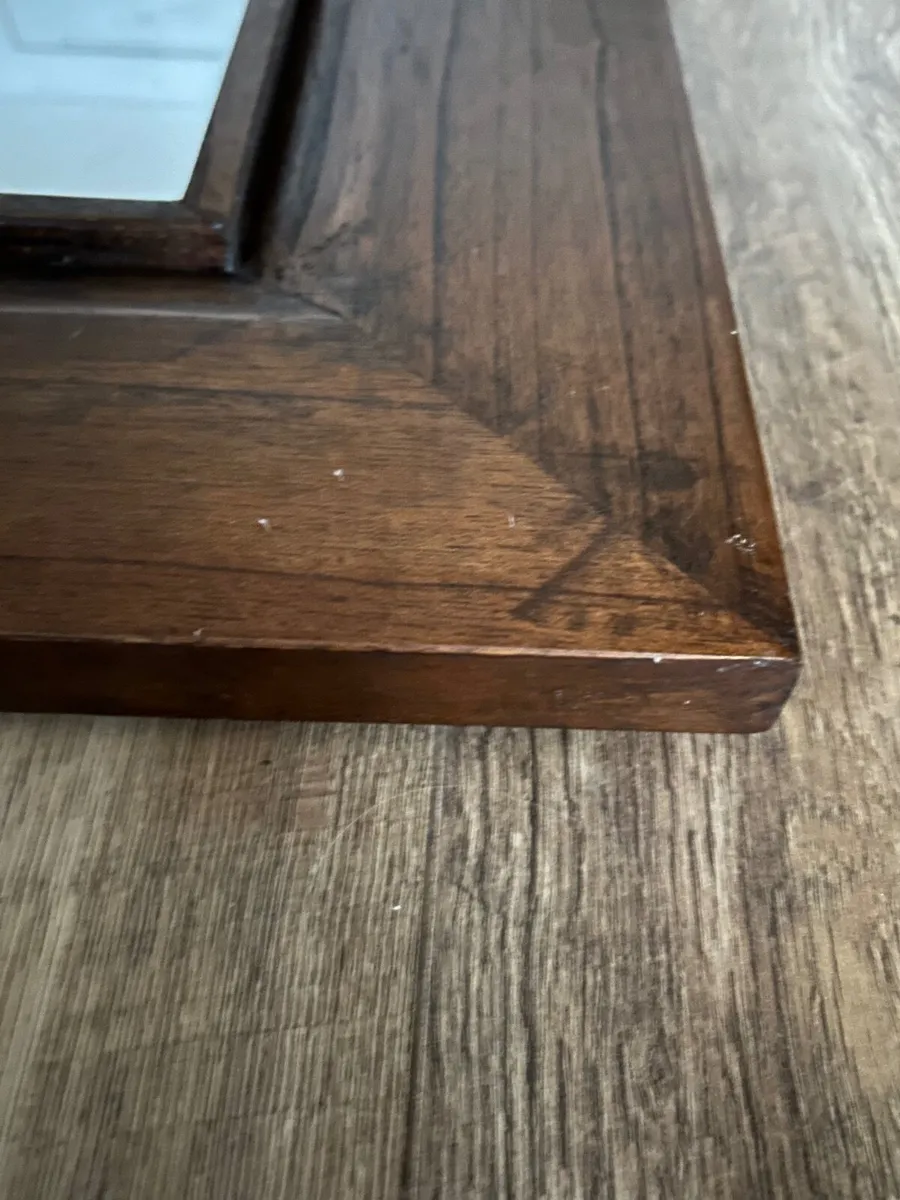 Ez Living Dark wooden  mirror - Image 4