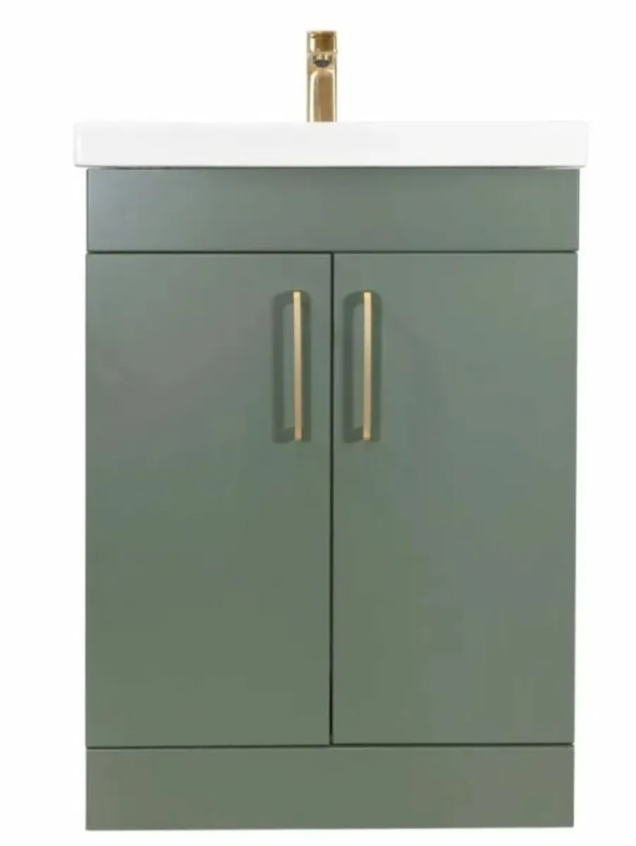 Hayden 600mm 2 Door Vanity Unit & Basin - Image 1