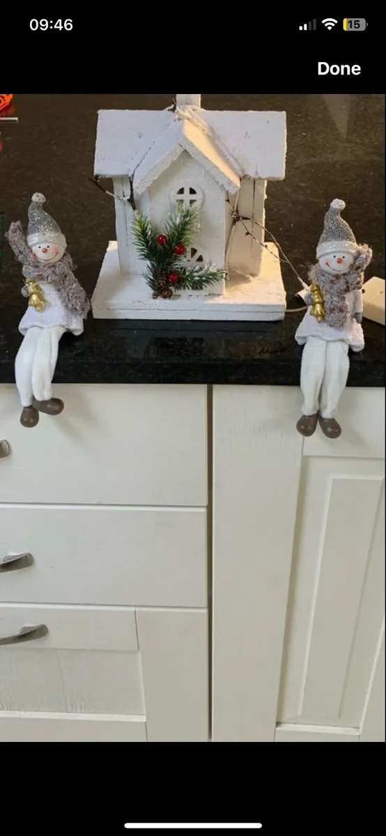 Light up Wooden Cabin Christmas Decoration - Image 2