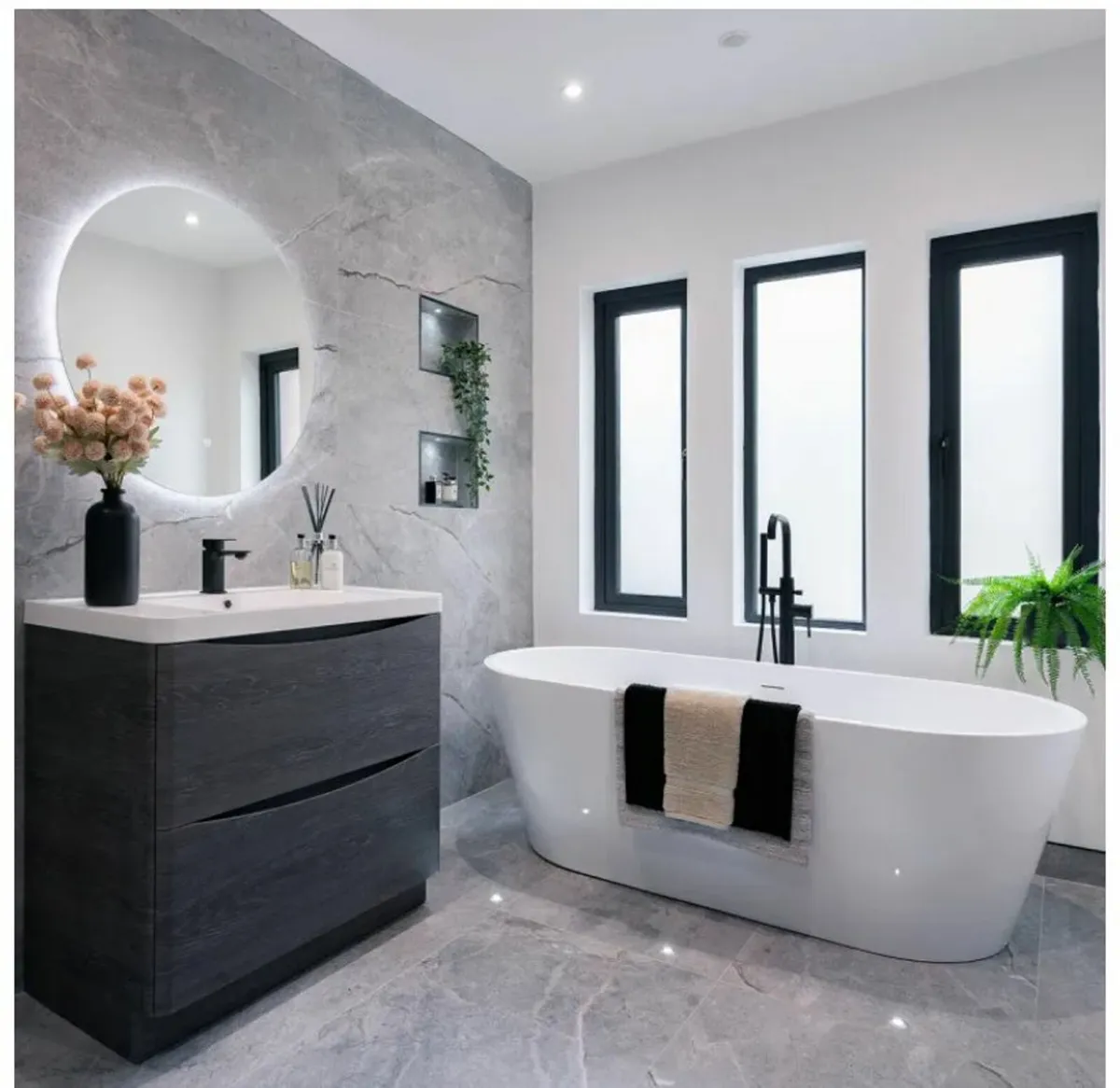 Cancun 1700mm Freestanding Double Ended bath - Image 2