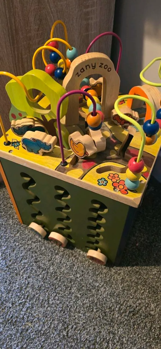 Kids toys Zany Zoo Wooden Activity Cube Assortment - Image 2